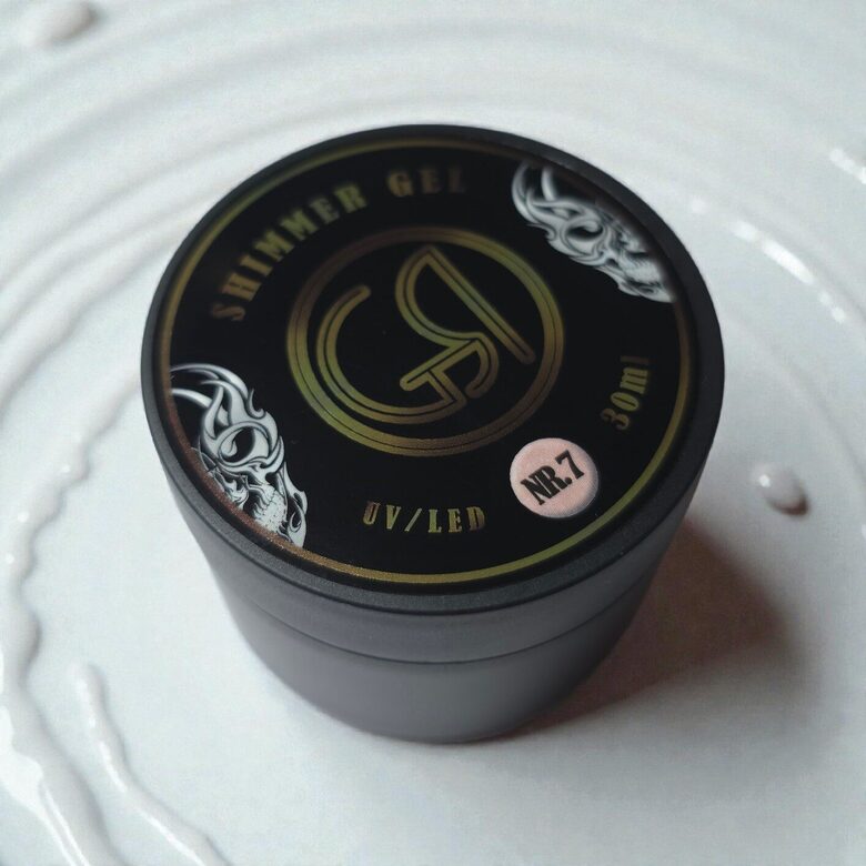 Builder Gel modeliavimui Nr. 7 30 ml (su blizgučiu)